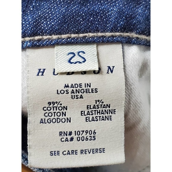 Hudson Jeans Distressed Denim Jean Pencil Skirt Size 25 - Picture 7 of 8